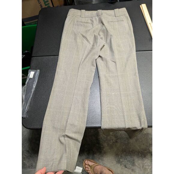 Ann Taylor Loft Petite Wide Leg Trouser Plaid Pants Women's 4P - Picture 4 of 8